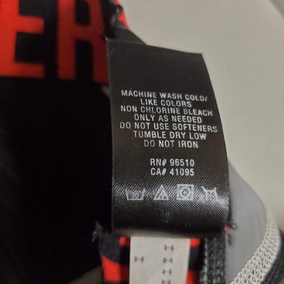 Under Armour Compression Shorts 9" Core Short Pro Graphite Black Red - Picture 7 of 7